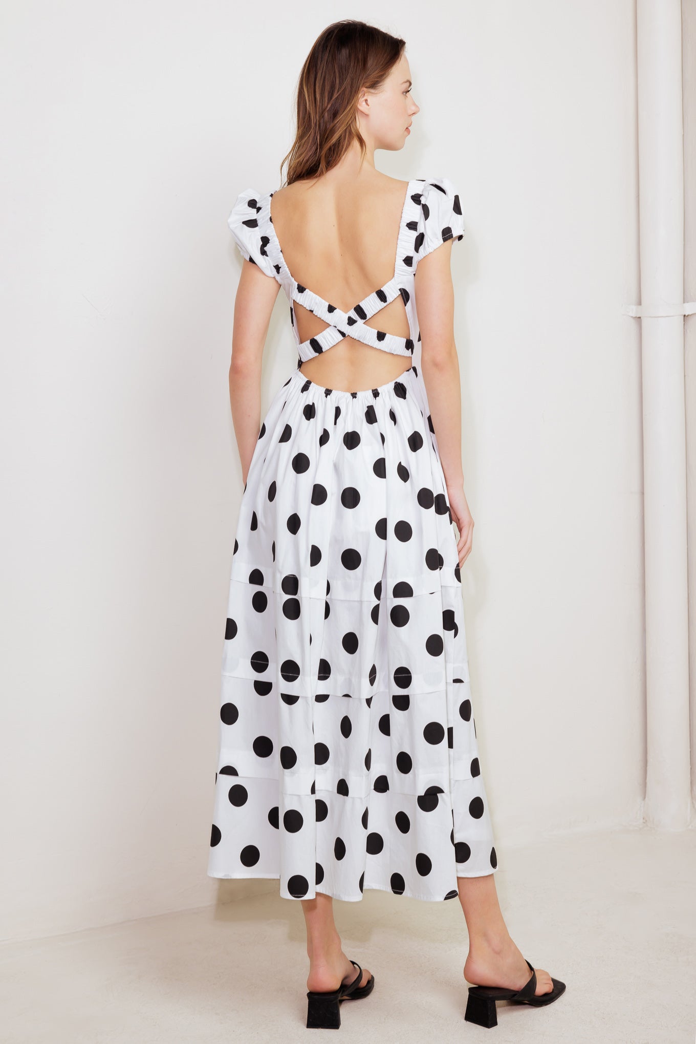 EFFORTLESS DAYS WOVEN MIDI DRESS Flying Tomato